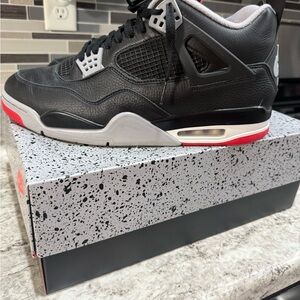 Jordan 4 reimagined. Black and Red. Size 13